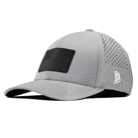 Onyx Old Glory Curved Performance Heather Gray