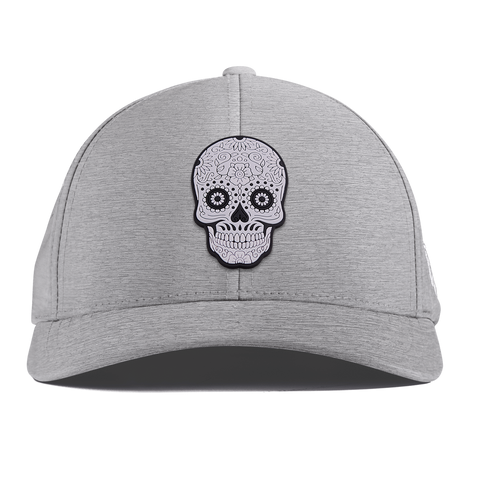 Sugar Skull PVC Curved Performance Heather Gray