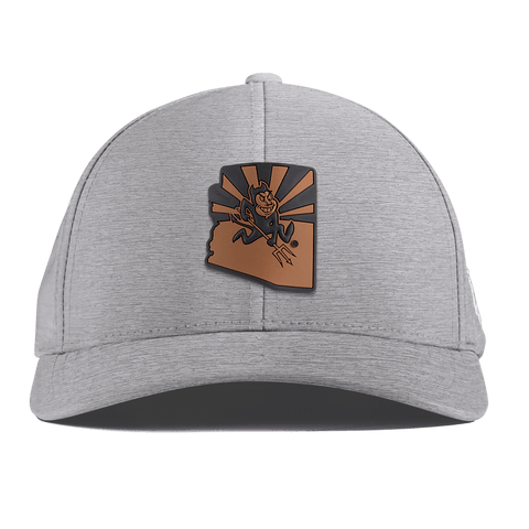 Arizona State University "Sun Devil State" Curved Performance Heather Gray