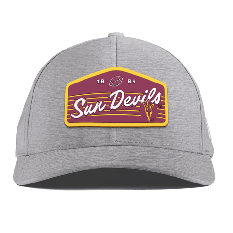 Arizona State University "Sun Devils Football" Curved Performance Heather Gray