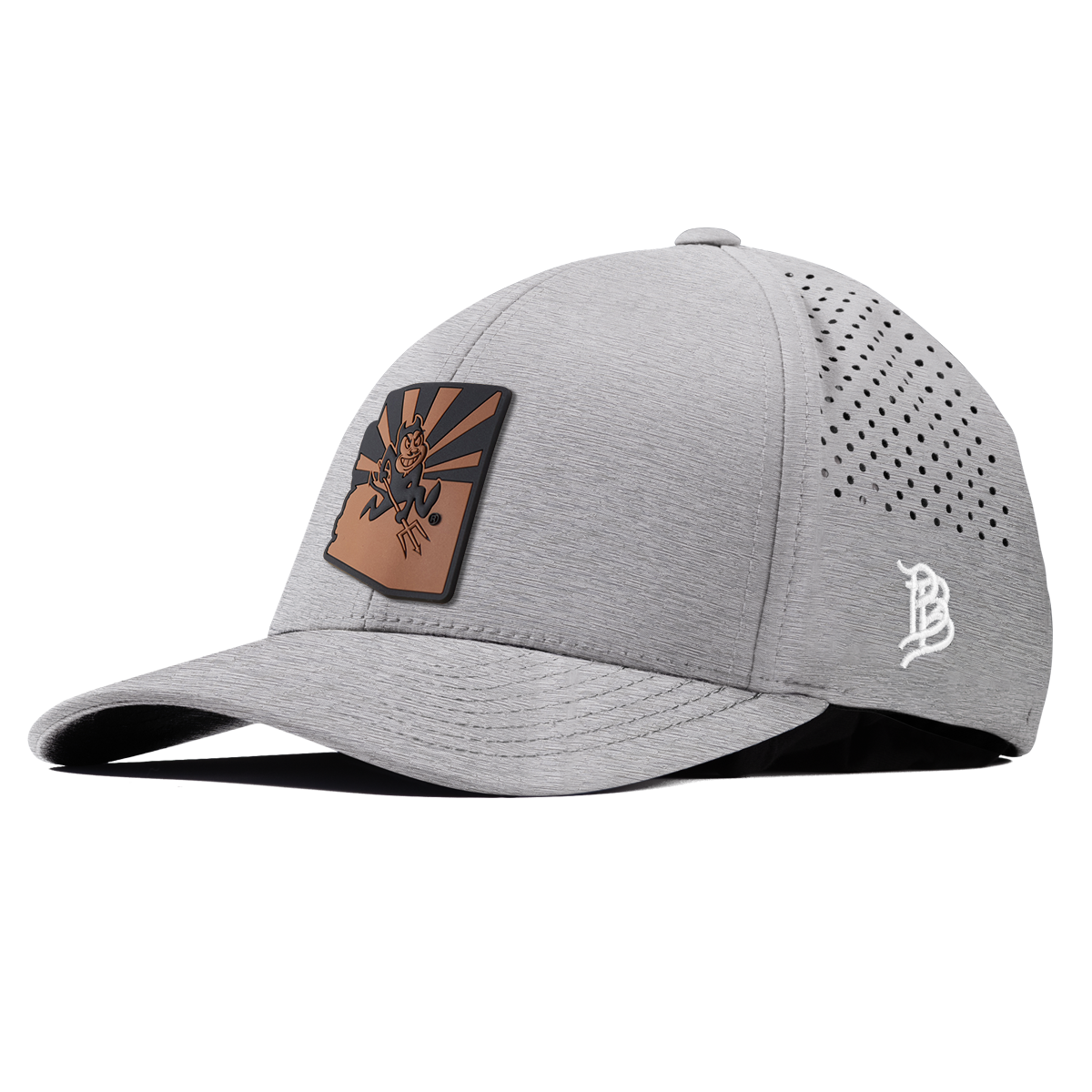 Arizona State University "Sun Devil State" Curved Performance Heather Gray 