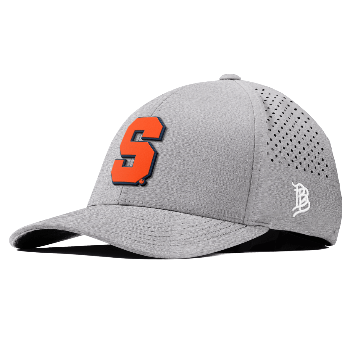Syracuse University "Syracuse Orange Block" Curved Performance Heather Gray