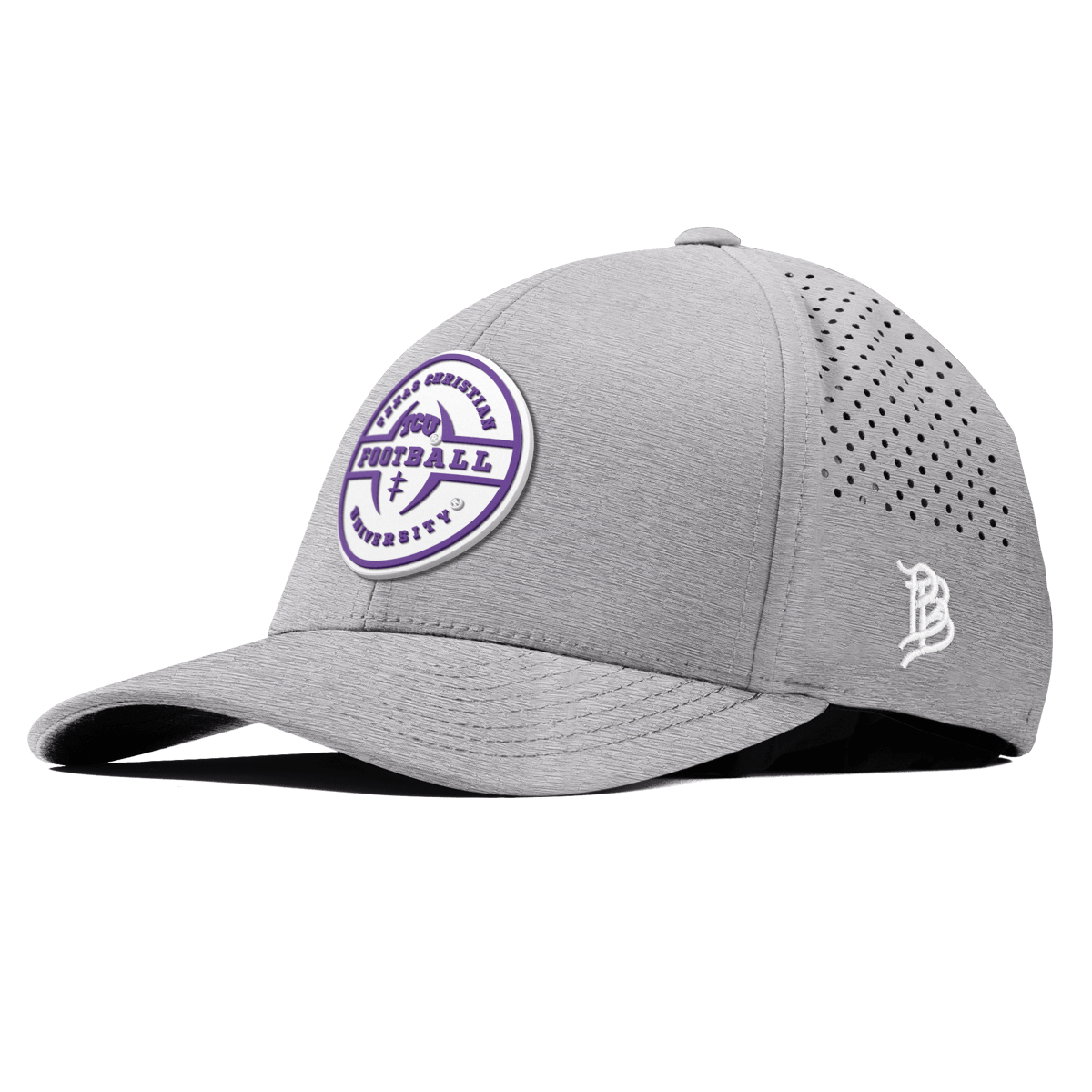 Texas Christian University "TCU Football Legacy" Curved Performance Heather Gray