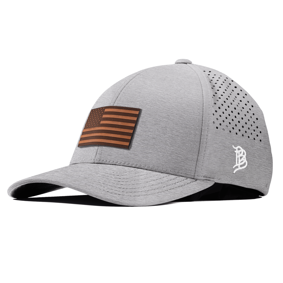 Old Glory Curved Performance Heather Gray