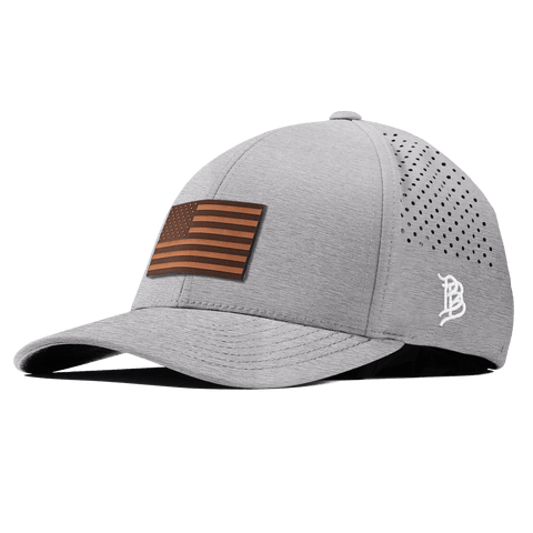 Old Glory Curved Performance Heather Gray