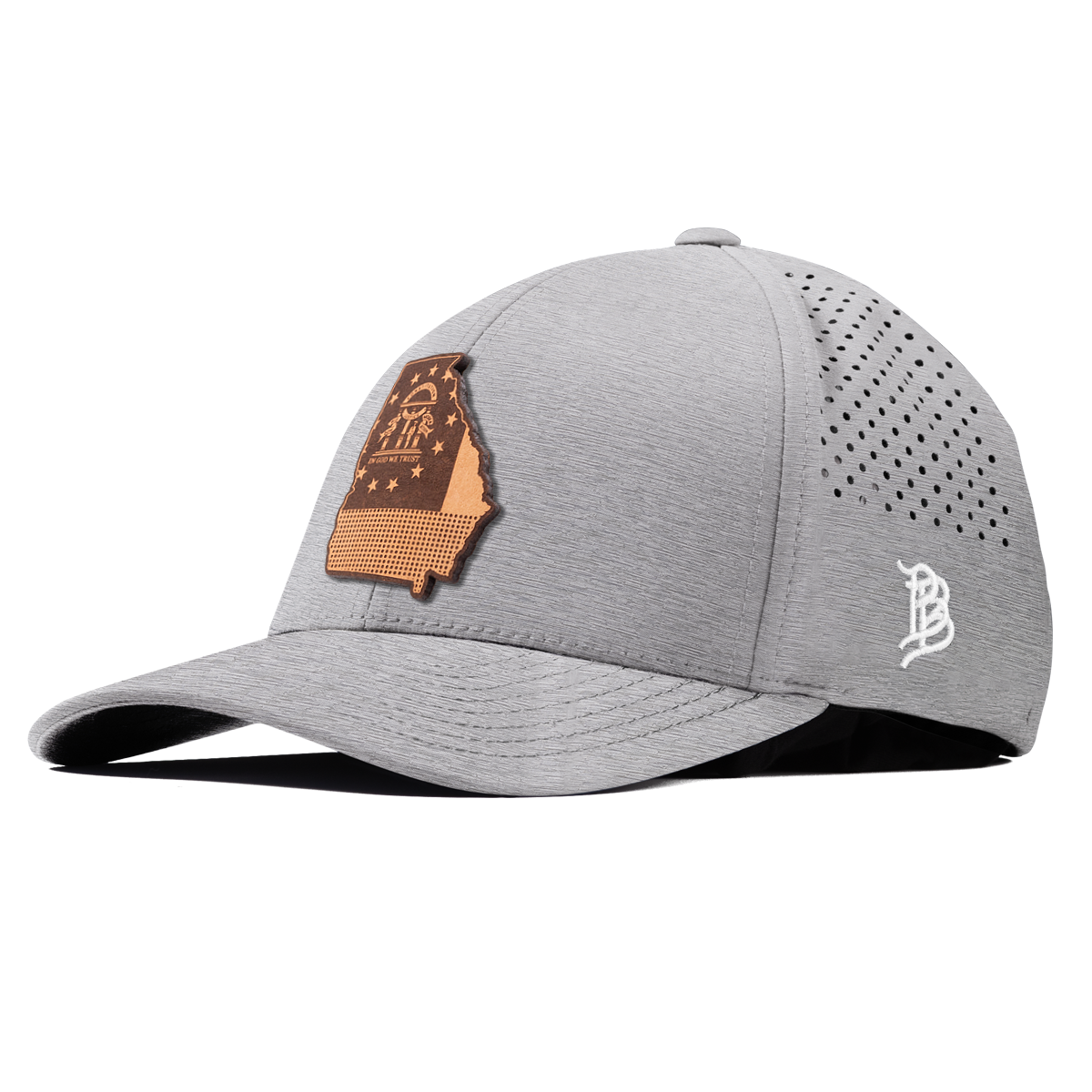 Georgia 4 Curved Performance Heather Gray
