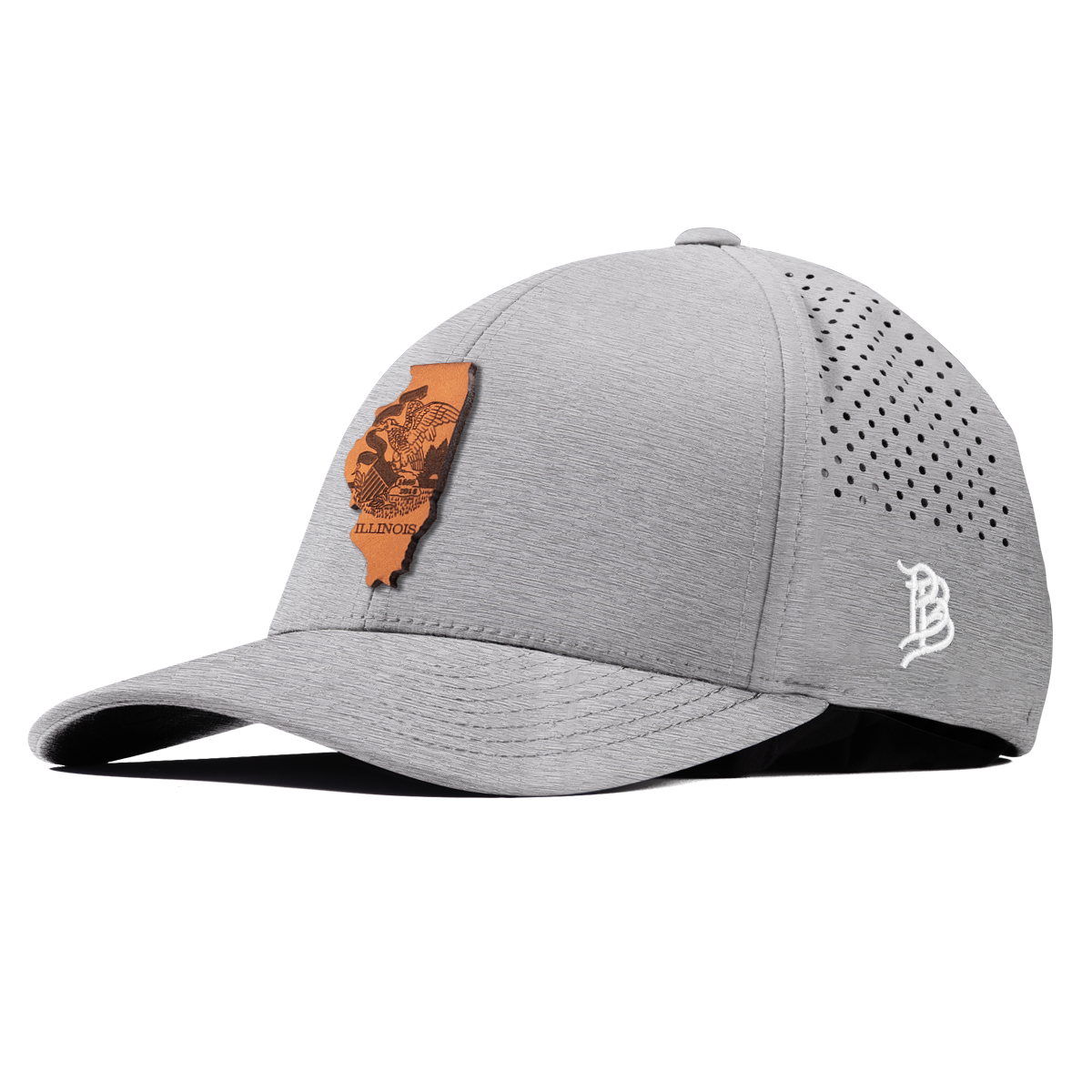 Illinois 21 Curved Performance Heather Gray