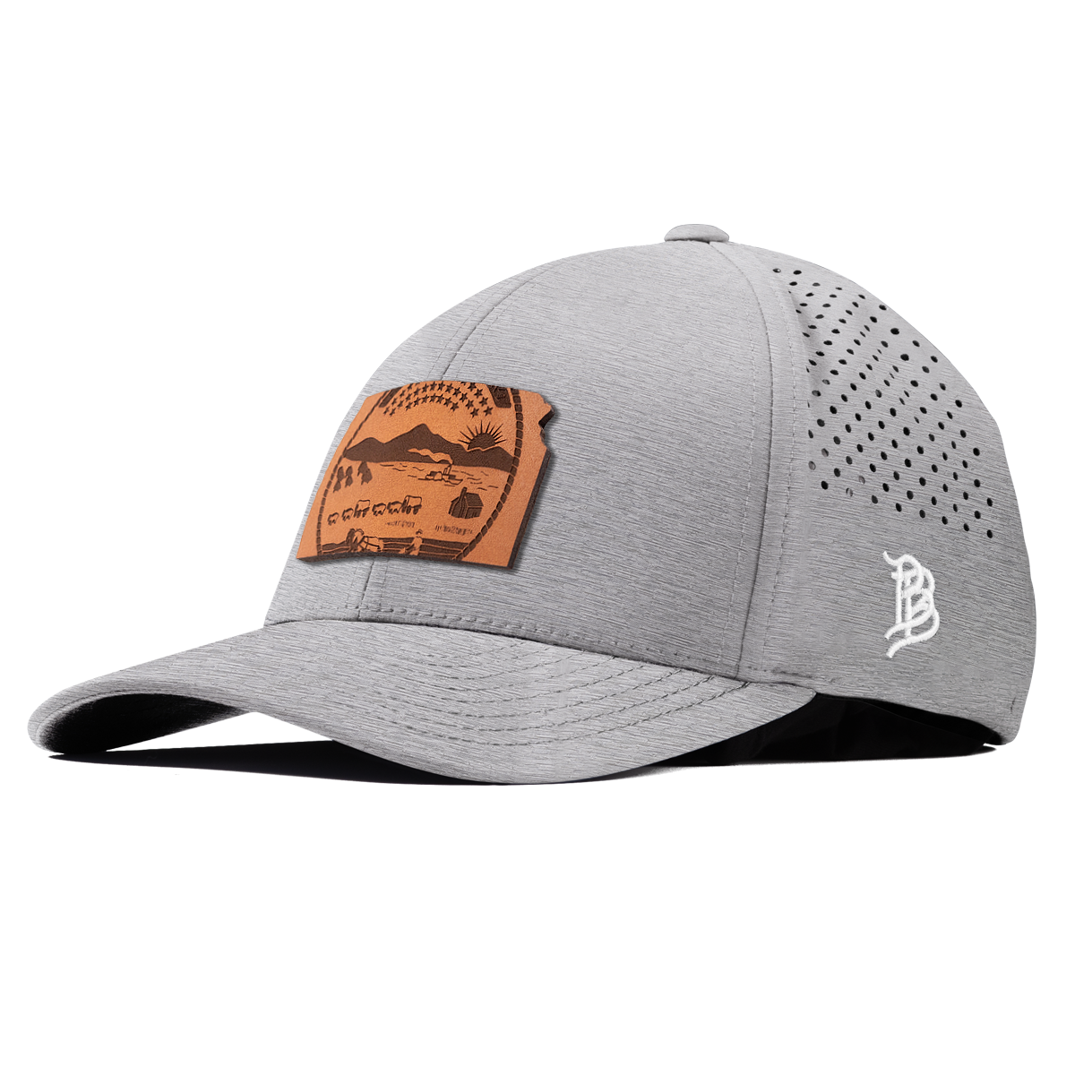 Kansas 34 Curved Performance Heather Gray