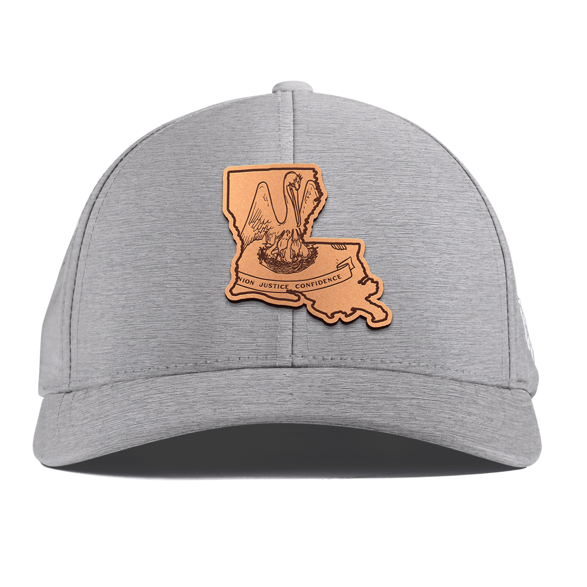Louisiana 18 Curved Performance Heather Gray