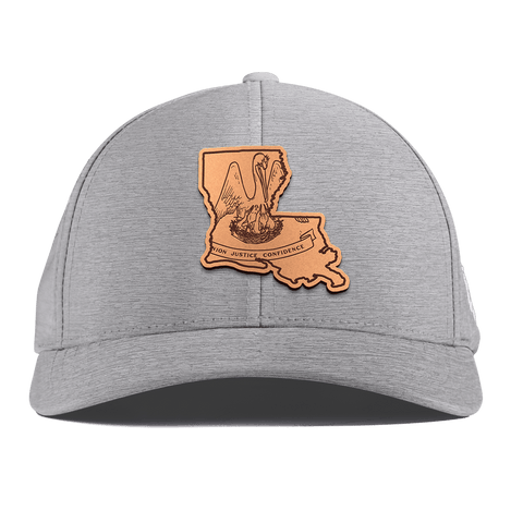 Louisiana 18 Curved Performance Heather Gray