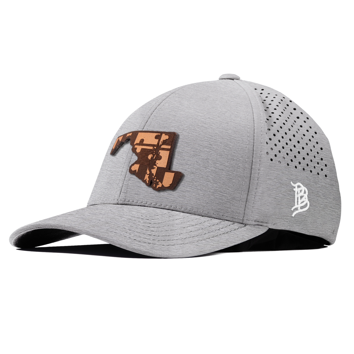 Maryland 7 Curved Performance Heather Gray