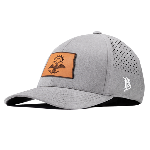 North Dakota 39 Curved Performance Heather Gray
