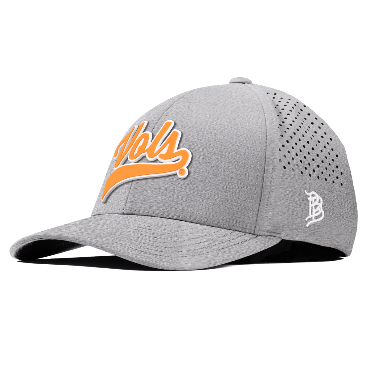 University of Tennessee "Tennessee Vols Script" Curved Performance Heather Gray