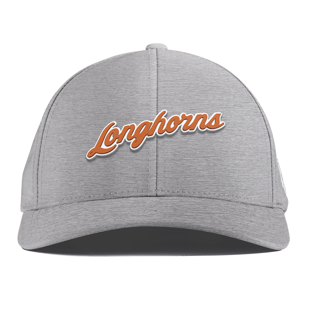 University of Texas "Texas Longhorn Script" Curved Performance Heather Gray