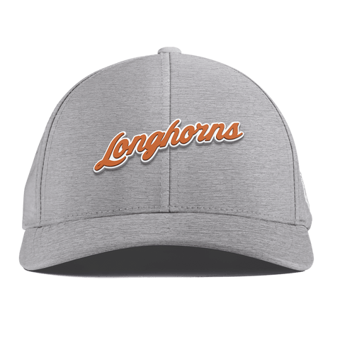 University of Texas "Texas Longhorn Script" Curved Performance Heather Gray