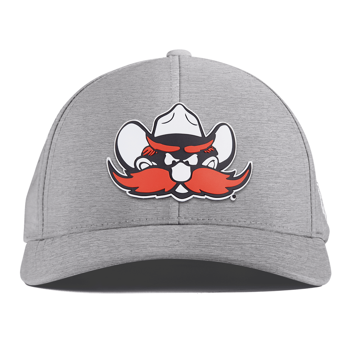 Texas Tech University "Texas Tech Raider " Curved Performance Heather Gray
