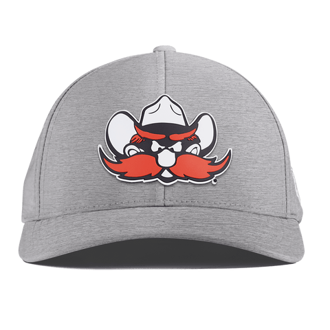 Texas Tech University "Texas Tech Raider " Curved Performance Heather Gray