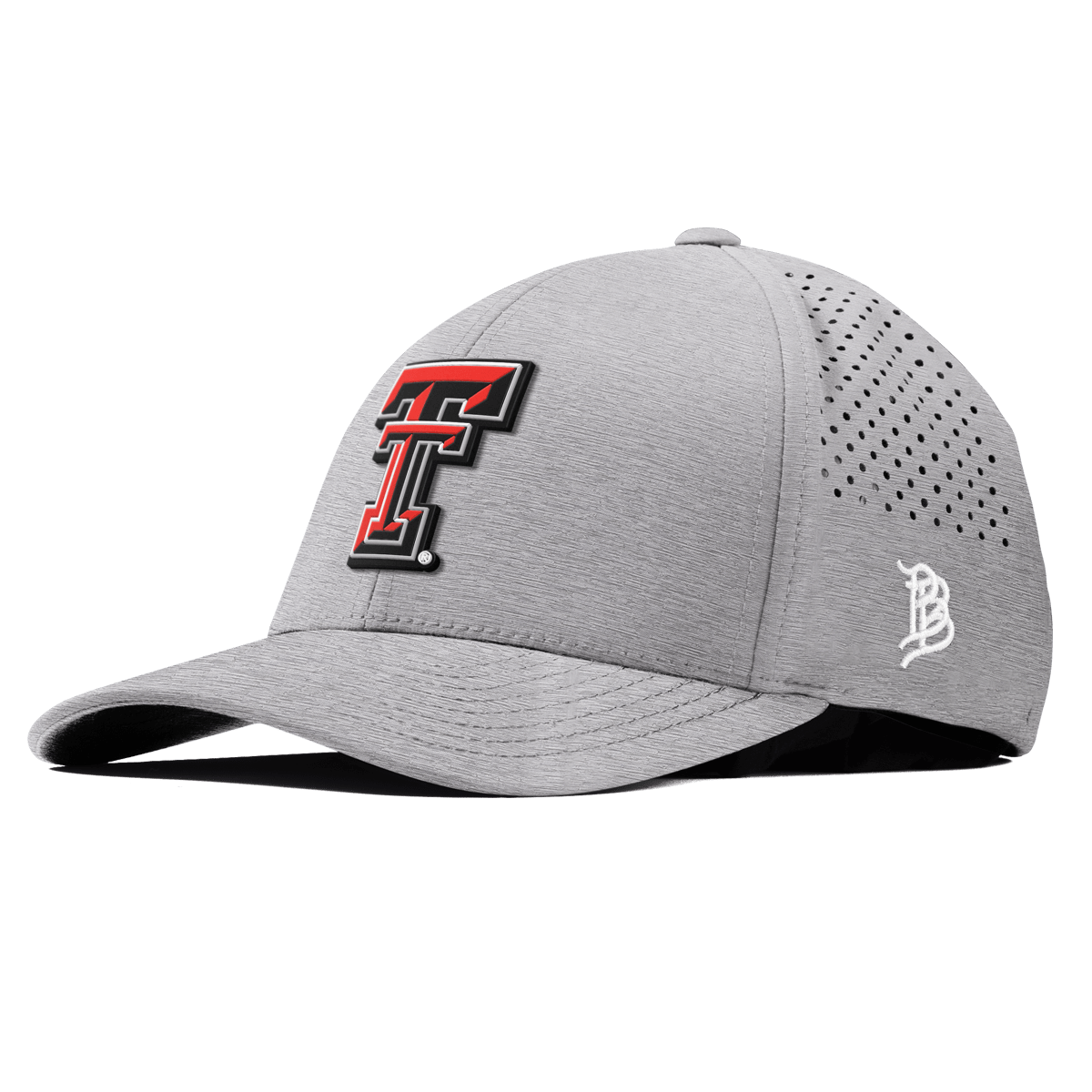 Texas Tech University "Texas Tech Team Logo" Curved Performance Heather Gray