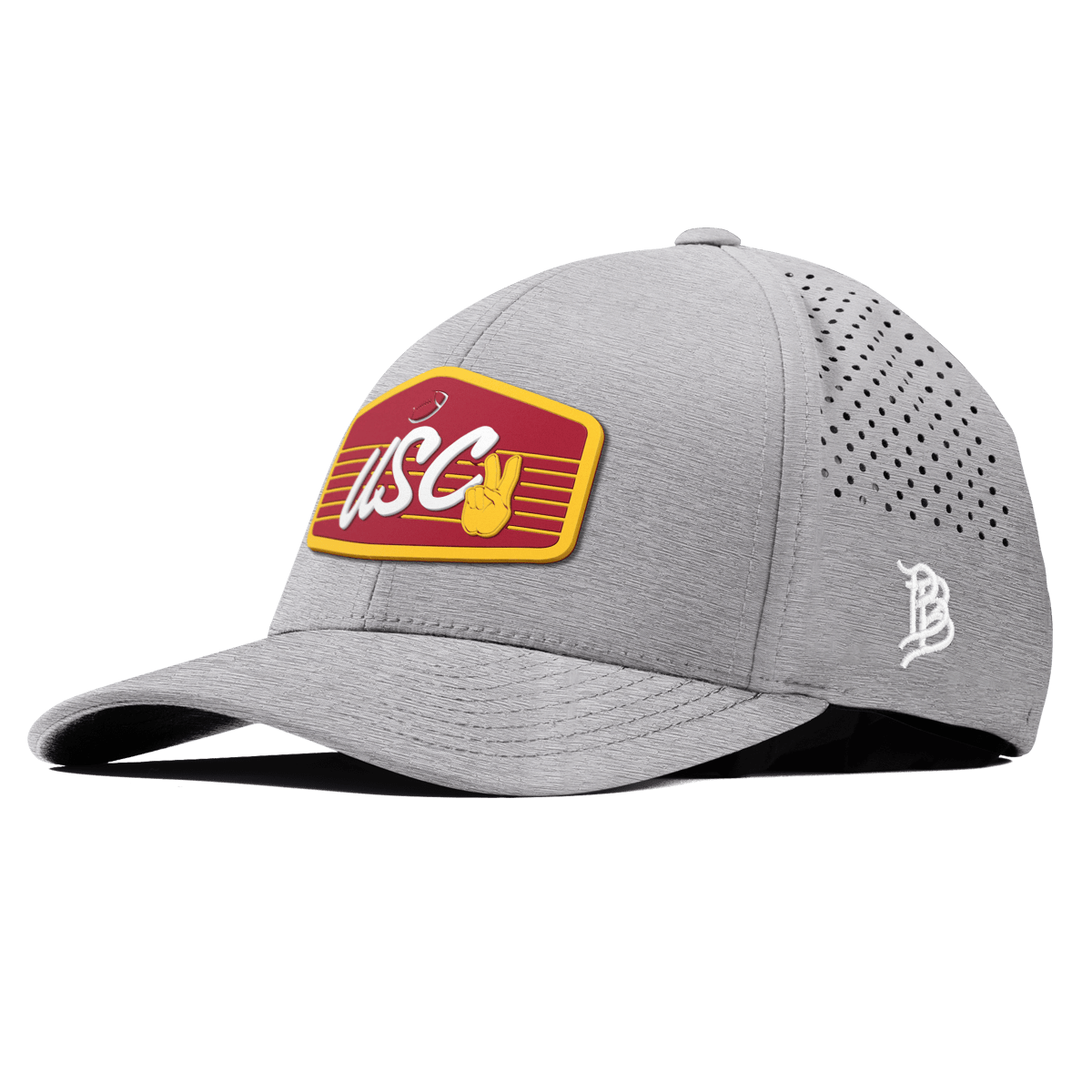 University of Southern California "Trojans Football" Curved Performance Heather Gray
