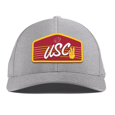 University of Southern California "Trojans Football" Curved Performance Heather Gray