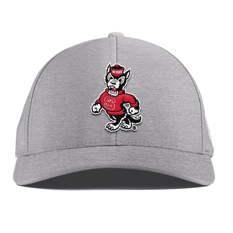 North Carolina State "Tuffy The Wolf" Curved Performance Heather Gray