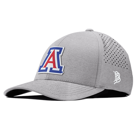 University of Arizona "Arizona Block" Curved Performance Heather Gray 