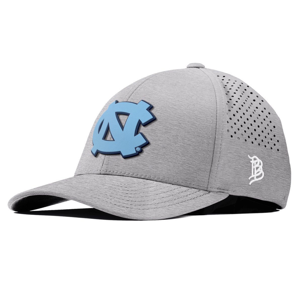 University of North Carolina "UNC Team Logo Carolina Blue" Curved Performance Heather Gray