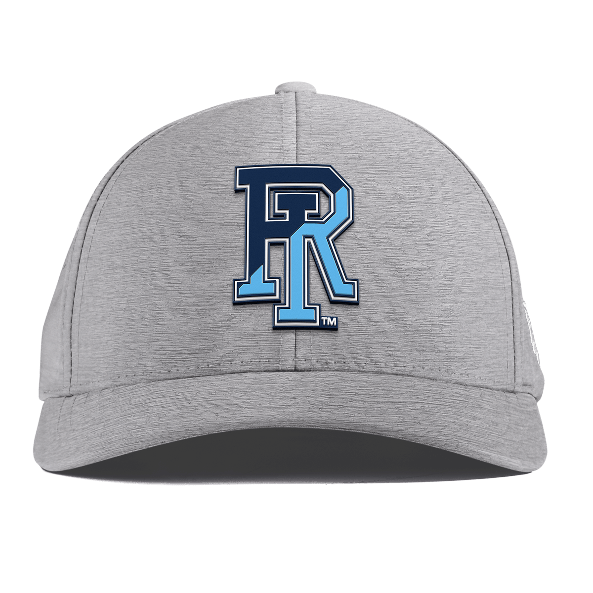 University of Rhode Island "URI Team Logo" Curved Performance Heather Gray