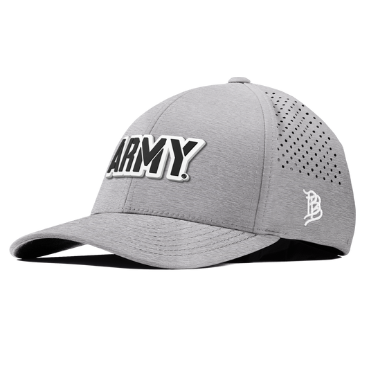 Army "Vintage Army Block" Curved Performance Heather Gray