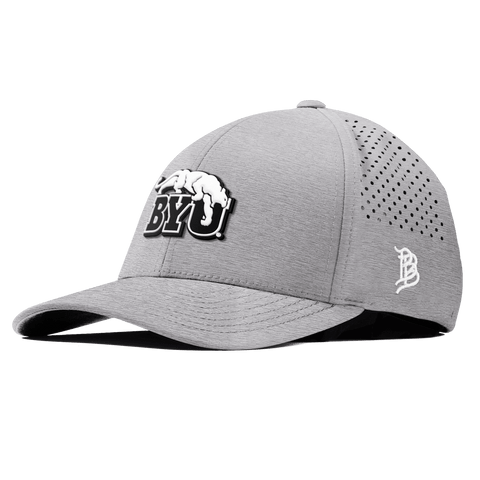 Brigham Young University "Vintage BYU Cougars" Curved Performance Heather Gray