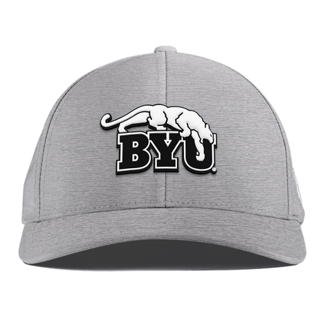 Brigham Young University "Vintage BYU Cougars" Curved Performance Heather Gray