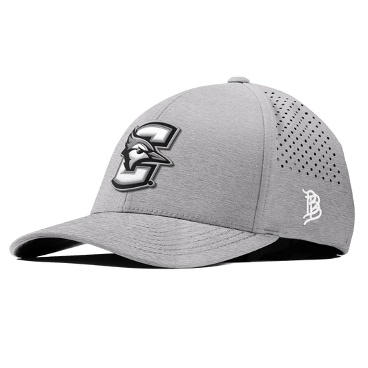 Creighton University "Vintage Creighton Block" Curved Performance Heather Gray