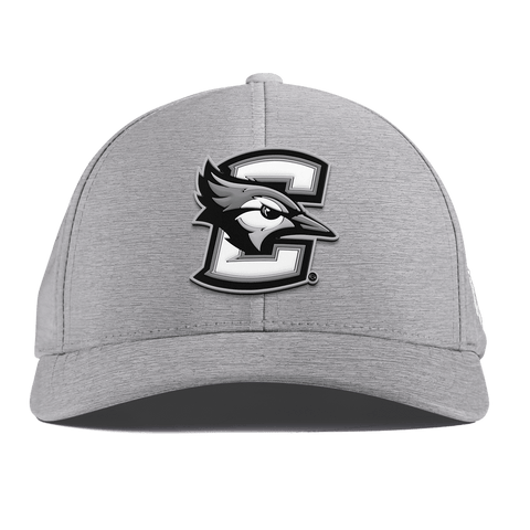 Creighton University "Vintage Creighton Block" Curved Performance Heather Gray