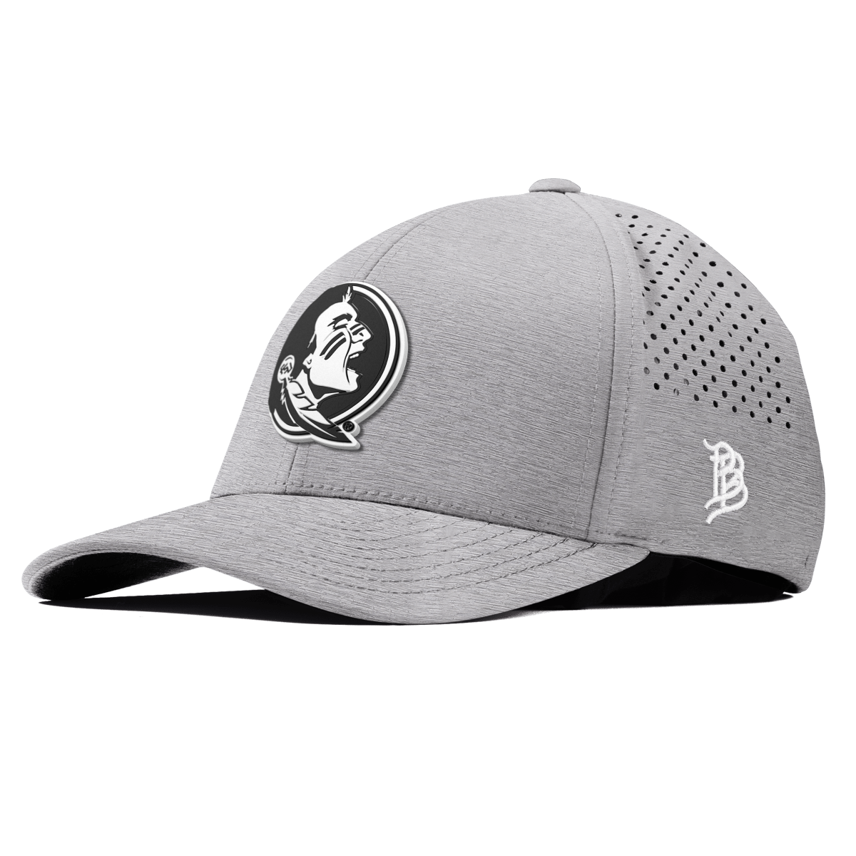 Florida State University "Vintage FSU Team Logo" Curved Performance Heather Gray