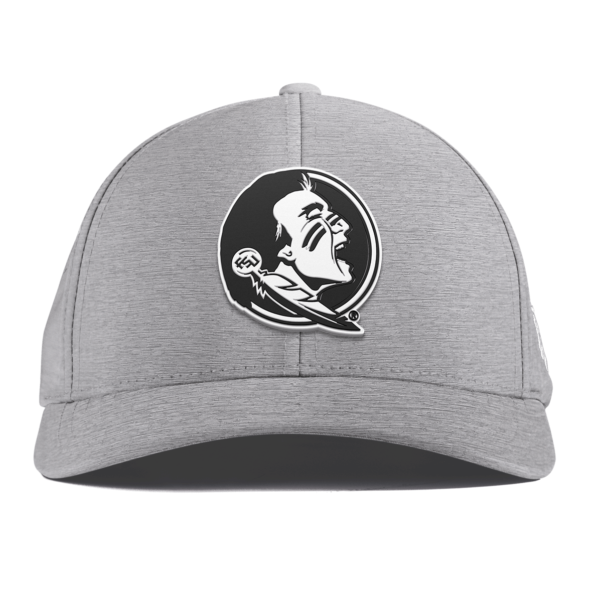 Florida State University "Vintage FSU Team Logo" Curved Performance Heather Gray