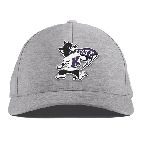 Kansas State University "Vintage Kansas State Wildcat" Curved Performance Heather Gray