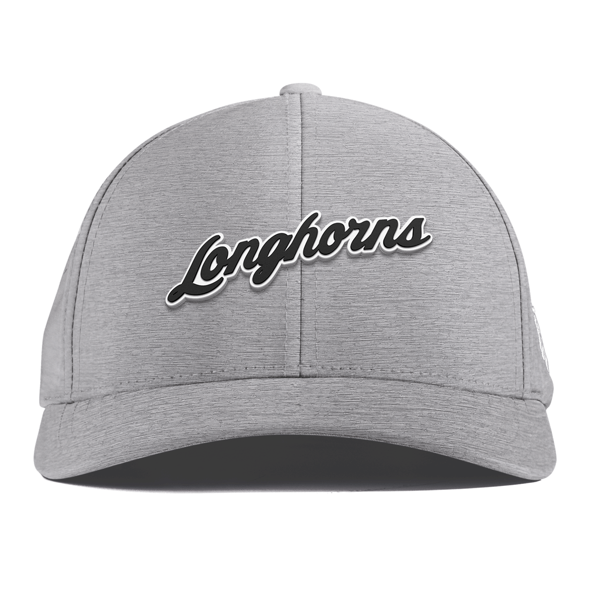 University of Texas "Vintage Texas Longhorn Script" Curved Performance Heather Gray