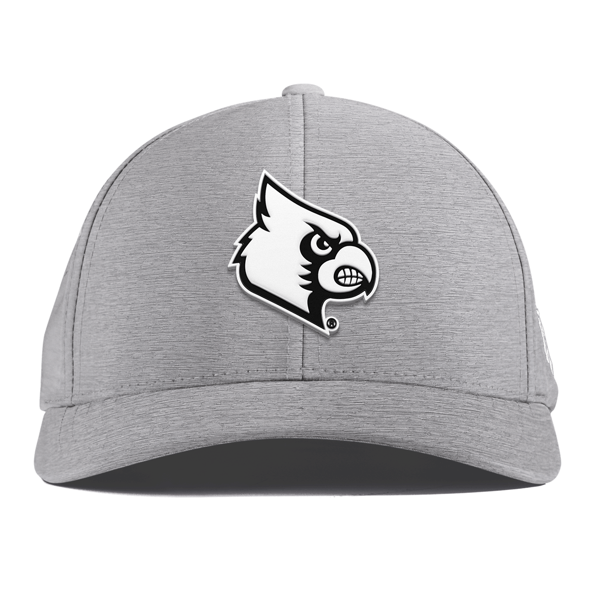 University of Louisville "Vintage Louisville Team Logo" Curved Performance Heather Gray