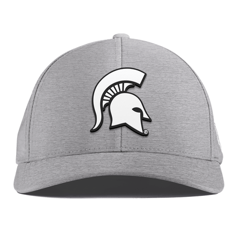 Michigan State University "Vintage MSU Team Logo" Curved Performance Heather Gray