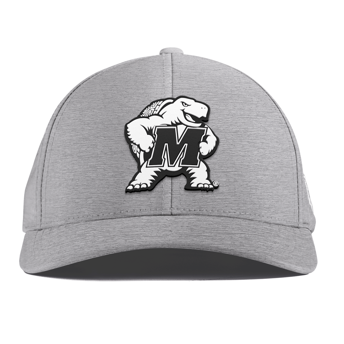 University of Maryland "Vintage Maryland Team Logo" Curved Performance Heather Gray