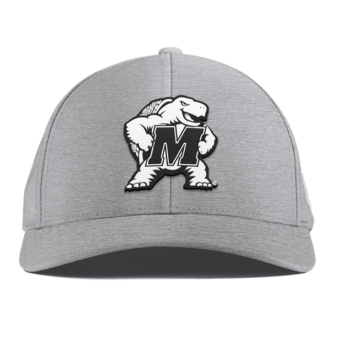 University of Maryland "Vintage Maryland Team Logo" Curved Performance Heather Gray