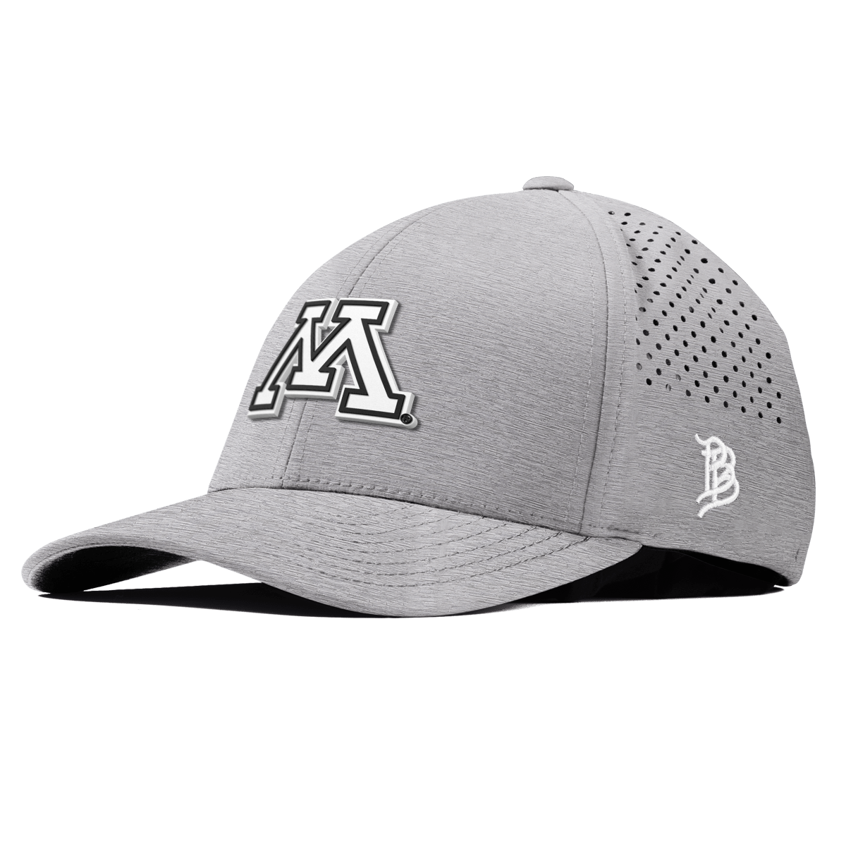 University of Minnesota "Vintage Minnesota Team Logo" Curved Performance Heather Gray