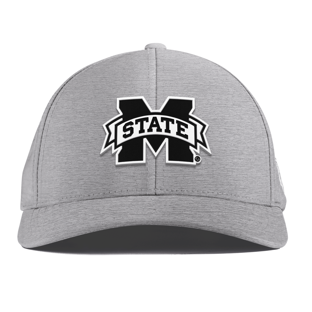 Mississippi State University "Vintage Miss State Team Logo" Curved Performance Heather Gray
