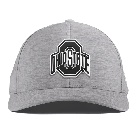 Ohio State University "Vintage Ohio State Team Logo" Curved Performance Heather Gray