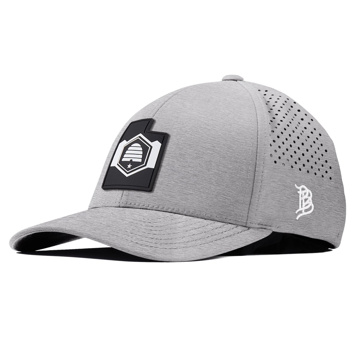 Utah Vintage Curved Performance Heather Gray