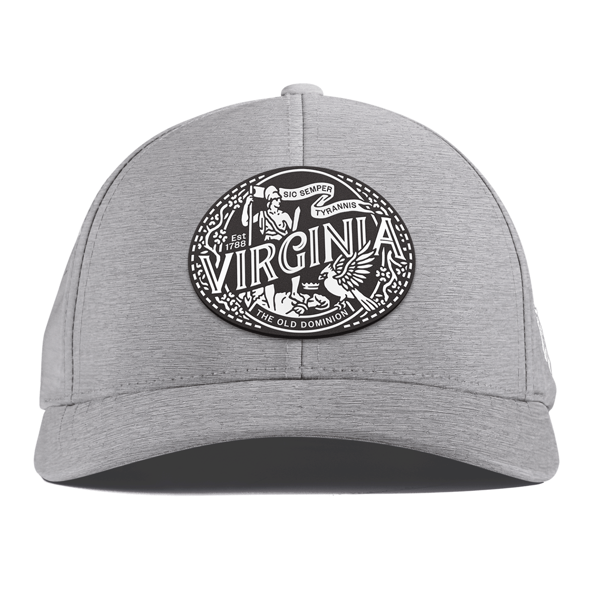 Virginia Traveler Curved Performance Heather Gray