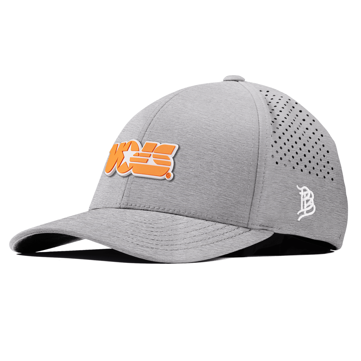 University of Tennessee "Tennessee Vols Block" Curved Performance Heather Gray