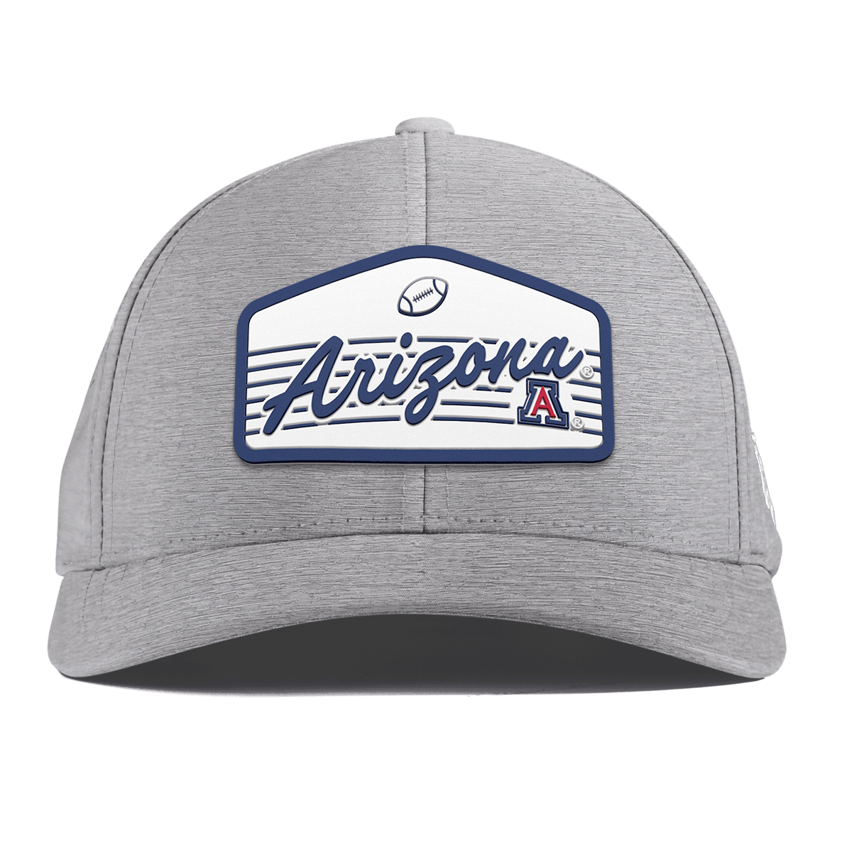 University of Arizona "Wildcats Football" Curved Performance Heather Gray