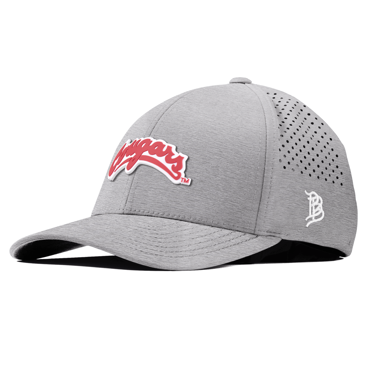 Washington State University "Washington State Cougars Script" Curved Performance Heather Gray