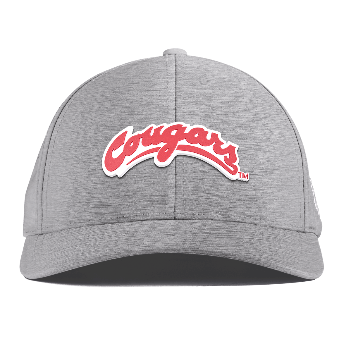 Washington State University "Washington State Cougars Script" Curved Performance Heather Gray